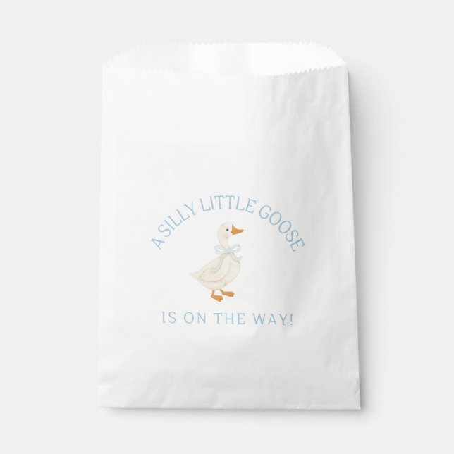 Bolsa De Papel a Silly Little Goose Baby Shower Theme (Anverso)