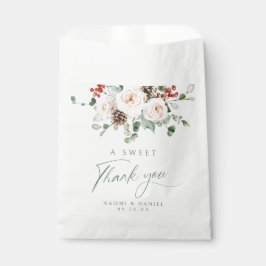 Bolsa De Papel A Sweet Thank You Elegant Festive Floral Wedding