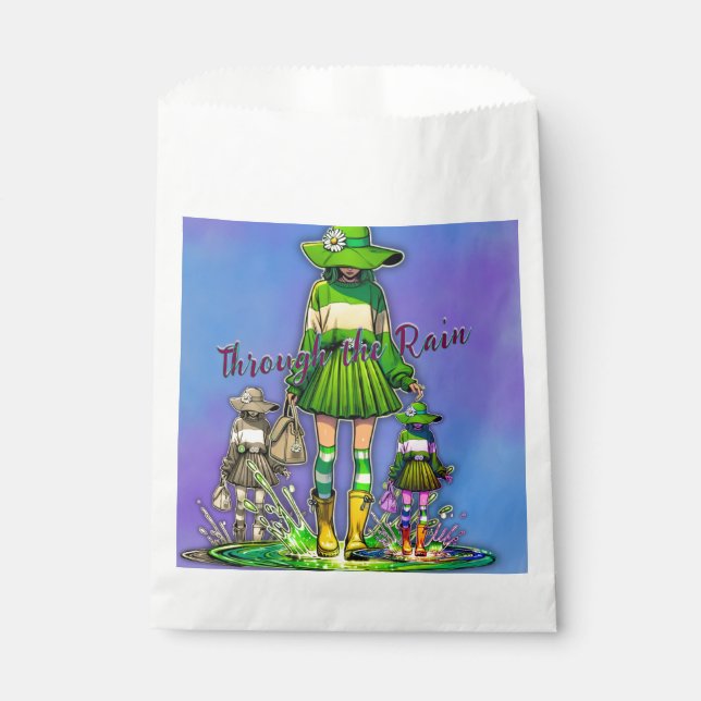 Bolsa De Papel A través de la lluvia (Anverso)