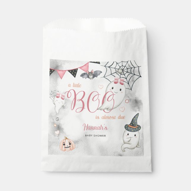 Bolsa De Papel A un pequeño chaval casi se le debe Baby Shower Ch (Anverso)