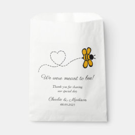 Bolsa De Papel Abeja de amor de texto personalizado
