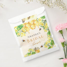 Bolsa De Papel Abejas bumble miel flores amarillas despedida de s