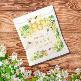 Bolsa De Papel Abejas de burbujas miel flores amarillas de bebé d