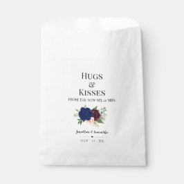 Bolsa De Papel Abrazos y besos de la nueva boda floral de la seño