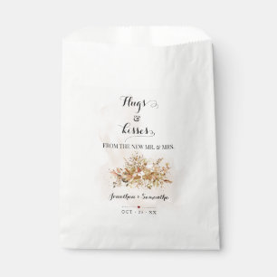 Bolsa De Papel Abrazos y besos de la nueva señora Autumn Fall Euc