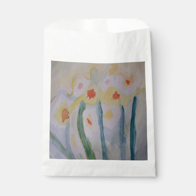 Bolsa De Papel Abstract Daffodils Favorito Bags (Anverso)