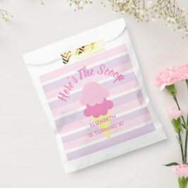 Bolsa De Papel Acá está el cumpleaños del verano del Crema de Hie