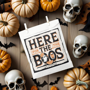 Bolsa De Papel Acá para los abucheos   Halloween divertido