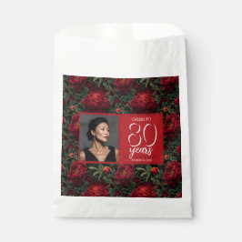 Bolsa De Papel Accent Flor de Peonía Artística Cumpleaños