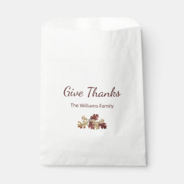 Bolsa De Papel Acción de Gracias Gracias Foliage otoño