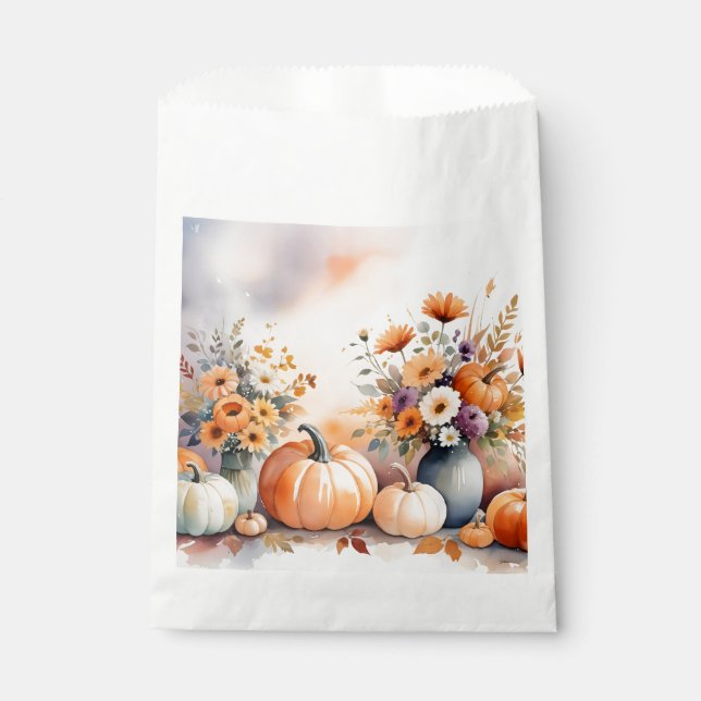 Bolsa De Papel Acuarela celebrando la caída (Anverso)