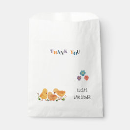 Bolsa De Papel Acuarela Cute pequeño pollo bebé Gracias