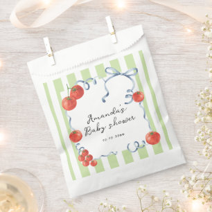 Bolsa De Papel Acuarela de bebé de tomate