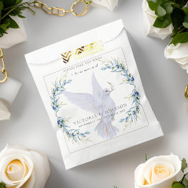 Bolsa De Papel Acuarela Dove Bird Seed Packet Funeral Memorial