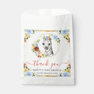 Bolsa De Papel Acuarela Monstruo de la Jungla Cebra Floral Baby S