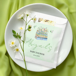 Bolsa De Papel Acuarela Nuevo Capítulo Comienza fiesta de bebé ve
