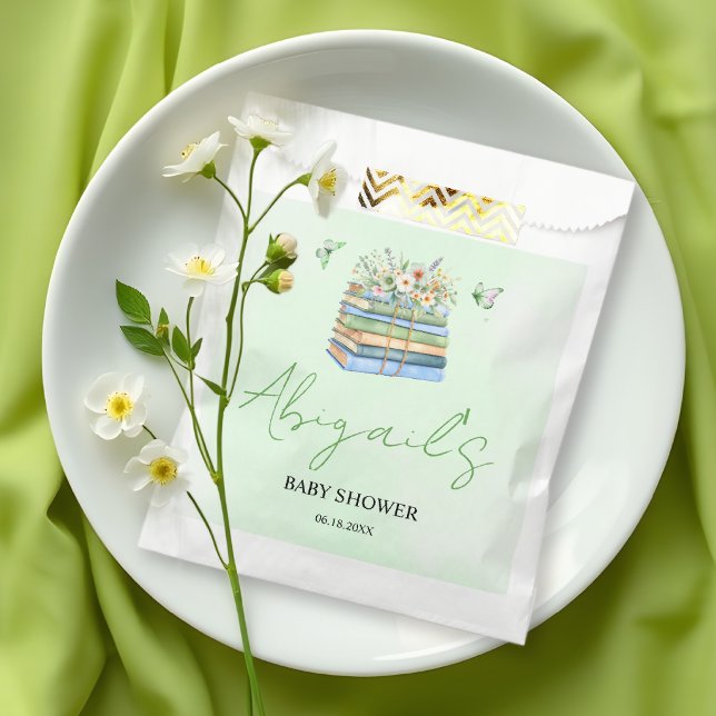 Bolsa De Papel Acuarela Nuevo Capítulo Comienza fiesta de bebé ve (Subido por el creador)