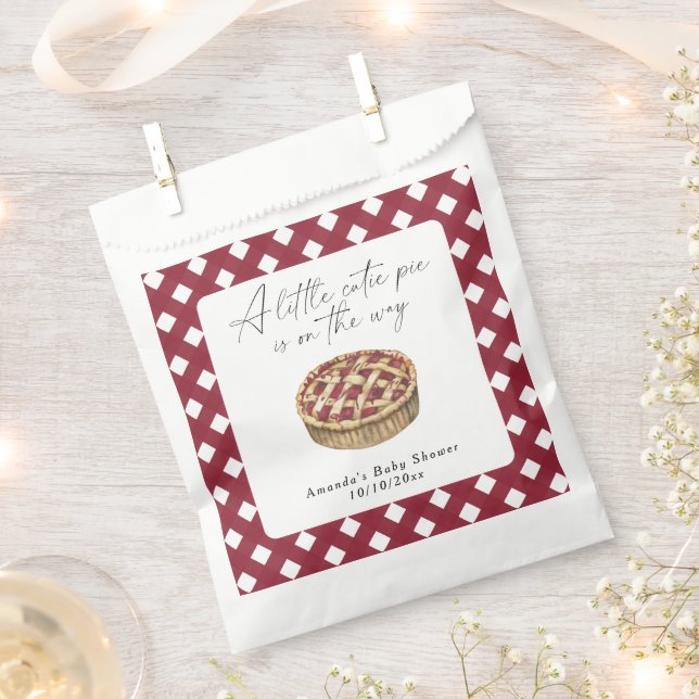 Bolsa De Papel Acuarela pequeña tarta de bebé (Cortado)