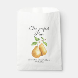 Bolsa De Papel Acuarela Perfect Pear Floral Bridal Shower