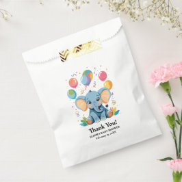 Bolsa De Papel Adorable Baby Elephant Balloons Baby Shower