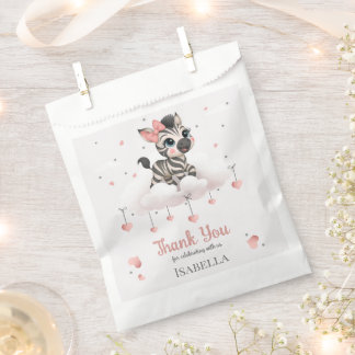 Bolsa De Papel Adorable cebra pequeña