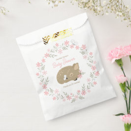 Bolsa De Papel Adorable Fawn Baby Shower
