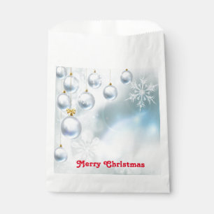 Bolsa De Papel adornos de navidad y copos de nieve