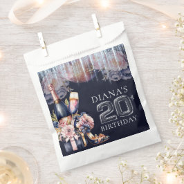 Bolsa De Papel Adultos de lujo Cumpleaños 20 Personalizado