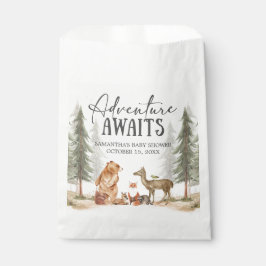 Bolsa De Papel Adventure Awaits Woodland Baby Shower
