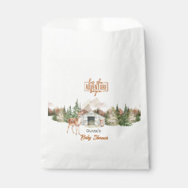 Bolsa De Papel Adventure Awath Rust Naranja Mountain Baby Shower