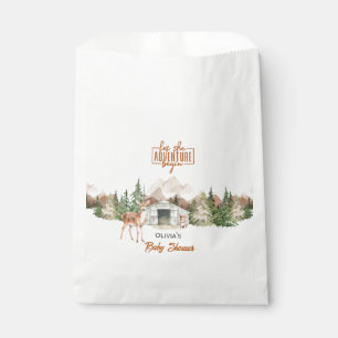 Bolsa De Papel Adventure Awath Rust Naranja Mountain Baby Shower