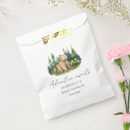 Bolsa De Papel Adventure Awath Woodland Bear Baby Shower