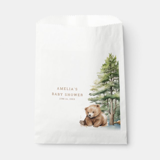 Bolsa De Papel Adventure Awath Woodland Teddy Bear (Anverso)