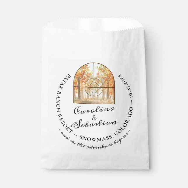 Bolsa De Papel Adventure Begin Rocky Mountain Destination Wedding (Anverso)