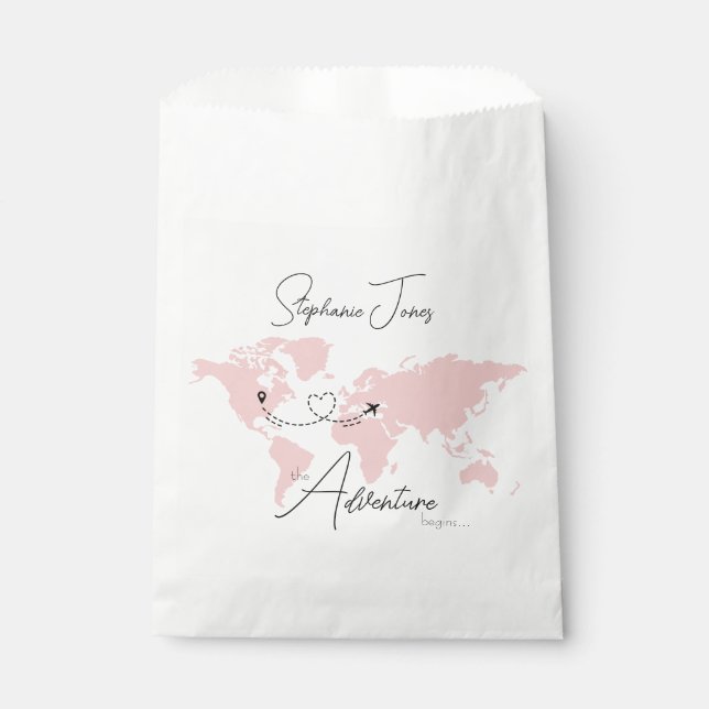 Bolsa De Papel Adventure Begins College Graduation Party (Anverso)