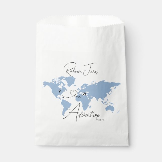 Bolsa De Papel Adventure Begins College Graduation Party (Anverso)