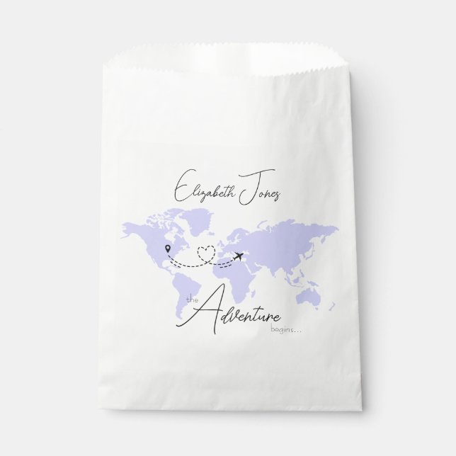 Bolsa De Papel Adventure Begins College Graduation Party (Anverso)