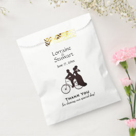 Bolsa De Papel Agradable Boda Rústico De Bicicletas Gracias