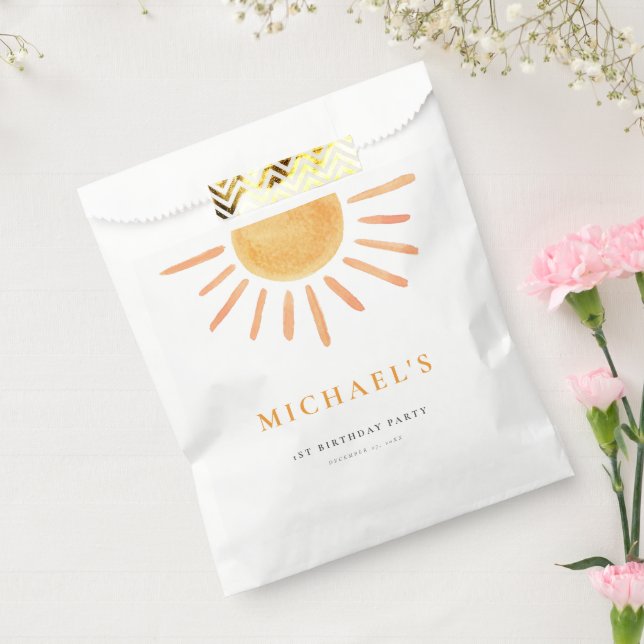 Bolsa De Papel Agradable cumpleaños del sol (Sellado)