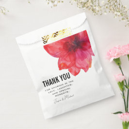 Bolsa De Papel AGRADECEMOS Anémona Paisaje Soñado Boda