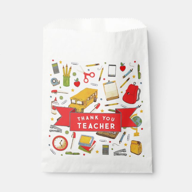 Bolsa De Papel Agradecimiento a maestros (Anverso)