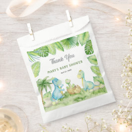 Bolsa De Papel Agradecimiento de Baby Shower de Dinosaurio
