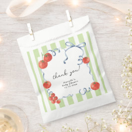 Bolsa De Papel Agradecimiento de baby shower de tomate acuarela