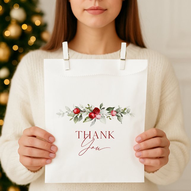 Bolsa De Papel Agradecimiento de Bayas de Invierno (Subido por el creador)