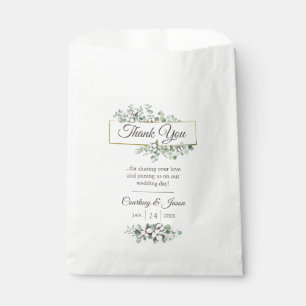 Bolsa De Papel Agradecimiento de Boda del Capullo de Algodón del 