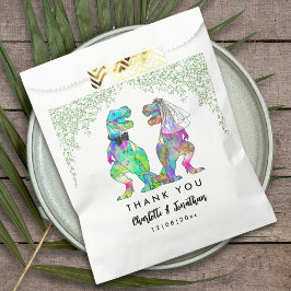 Bolsa De Papel Agradecimiento de Boda Temático de Dinosaurios Col