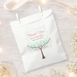 Bolsa De Papel Agradecimiento de Despedida de Soltera con Flor de