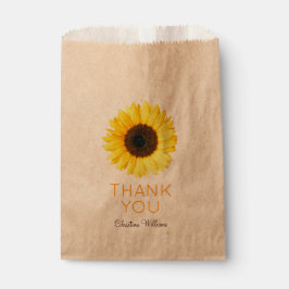 Bolsa De Papel Agradecimiento de girasol ruso