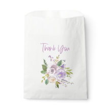 Agradecimiento morado floral