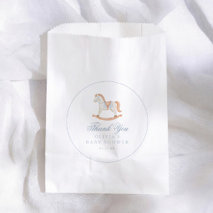 Bolsa De Papel Agradecimiento para Baby Shower de Caballo de Made